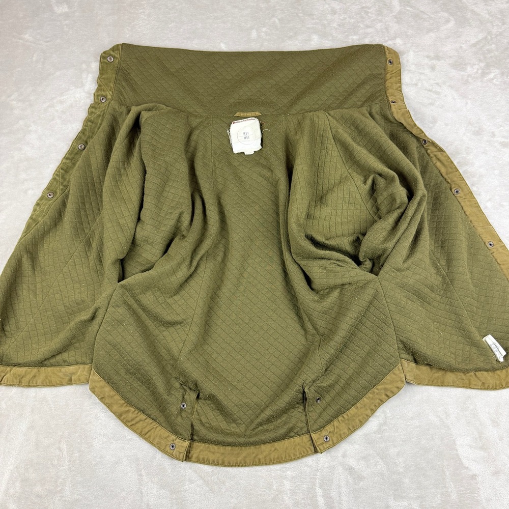 Hei Hei Anthropologie Todra Poncho Cape Jacket Women XS/S Olive Green Utility - Picture 6 of 12